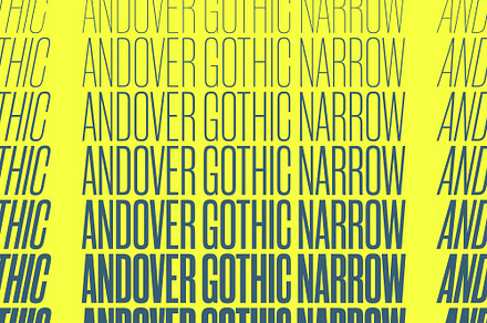 Andover Gothic Condensed — A Grotesk, a Sans Serif Font by Inlay Studio