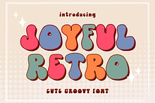 Joyful Retro | Display Font