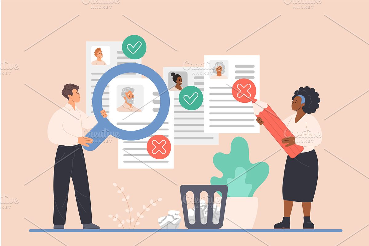Ageism discrimination problem, a Person Illustration by Lemberg Vector