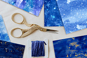 Blue Seamless Watercolor Textures, a Texture Graphic by CatJello Graphics (Thumbnail 14 of 24)