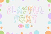 Playful Font, a Sans Serif Font by LivelyAutumn11.11 (Thumbnail 1 of 3)