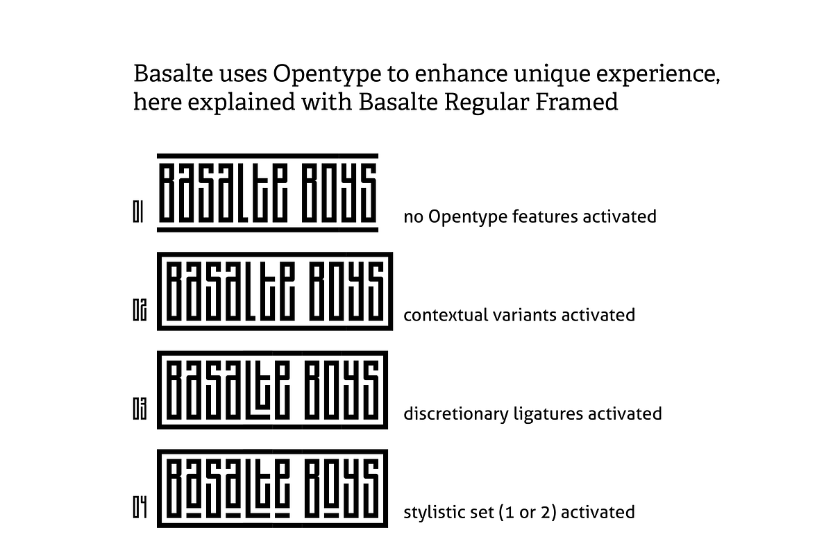 Basalte Fonts Family - 30% OFF!!, a Font by Francis Chouquet (Photo 6 of 9)