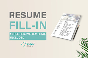 Fill In Resume Service-Resume Update