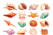 Coral Reef & Seashell Collection, a Decorative Illustration by YG Studio (Thumbnail 3 of 4)