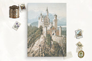 Castle Printable Vellum Overlay, a Stationery Template by SilverJoyAtelier (Thumbnail 2 of 2)