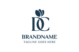 Letters DC Beauty Logo, a Branding & Logo Template by Pray Art Design Studio