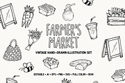 Hand Drawn Farmer's Market Clipart, a Food Illustration by Launchpad Design (Thumbnail 2 of 2)
