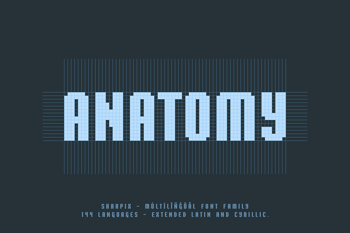Sharpix - Pixel Font Family, a Sans Serif Font by alpercakici (Photo 5 of 10)