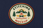 Stitching Embroidery Patch Mockup, a Merchandise Mockup by Design Squad (Thumbnail 1 of 4)