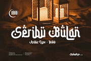 Seribu Bulan - Arabic Type, a Slab Serif Font by ikiiko (Thumbnail 1 of 8)