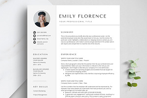 Photo Resume Template For Word