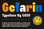 Gefarin – Bold Sans Serif, a Sans Serif Font by Craft Supply Co. (Thumbnail 1 of 8)