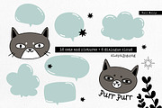 Cat comic. Funny set, an Animal Illustration by Noli Molly Store (Thumbnail 2 of 6)