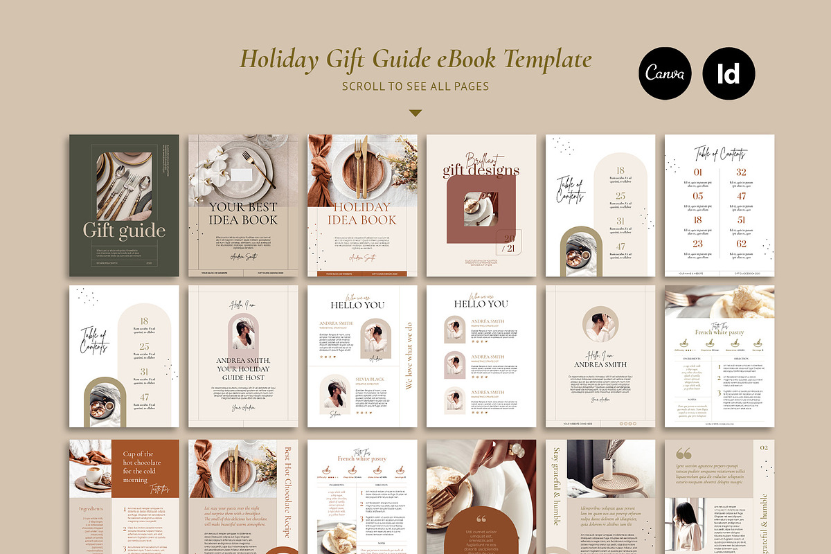 Holiday Gift Guide / CANVA, InDesign, a Magazine Template by Mirazz (Photo 20 of 22)
