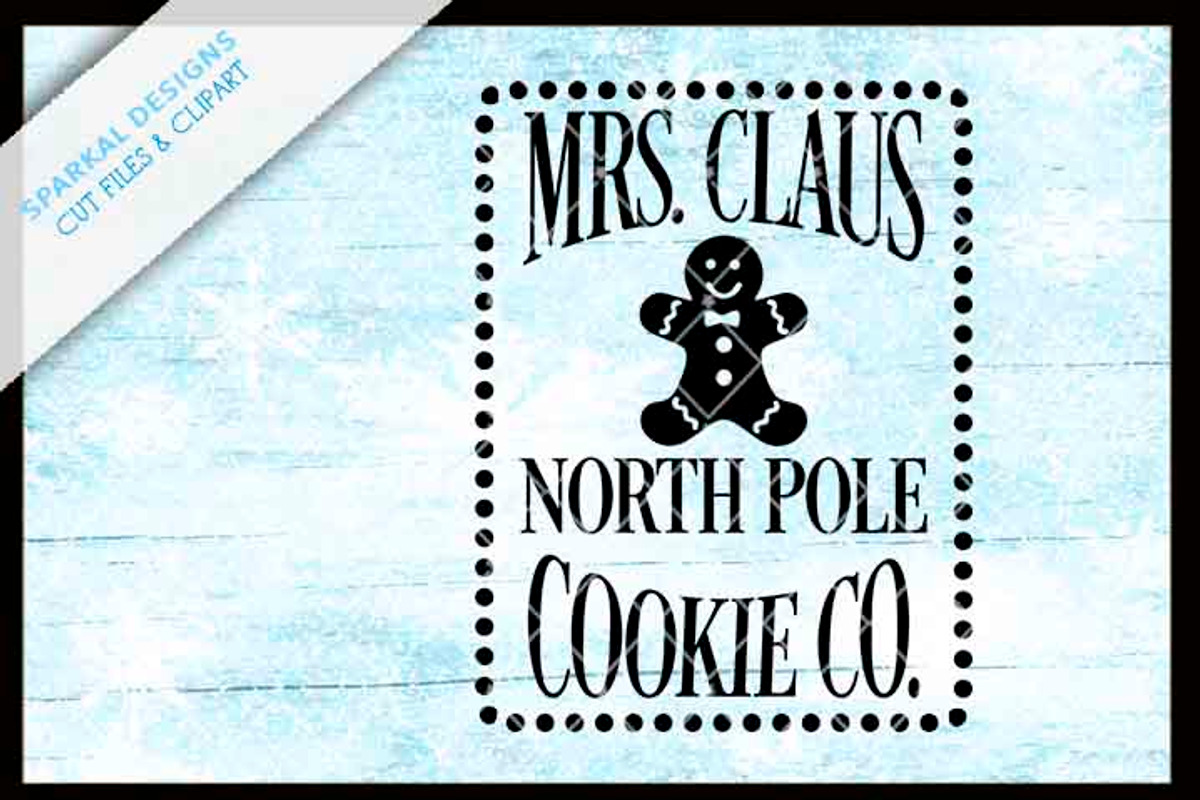 Mrs. Klause Cookie Co. SVG File, an Object Graphic by SparkalDesigns