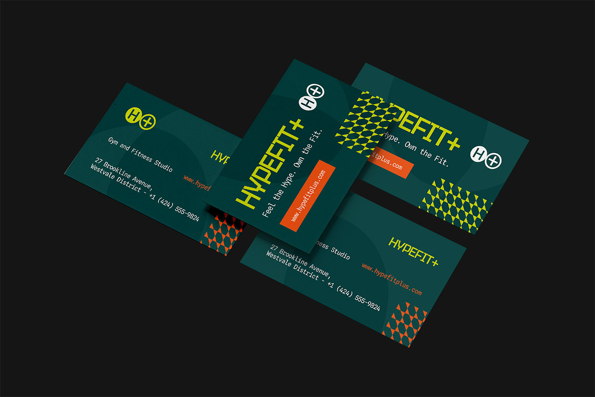 Hypefit+ - Business Card, a Business Card Template by StreaksideStd (Photo 2 of 3)