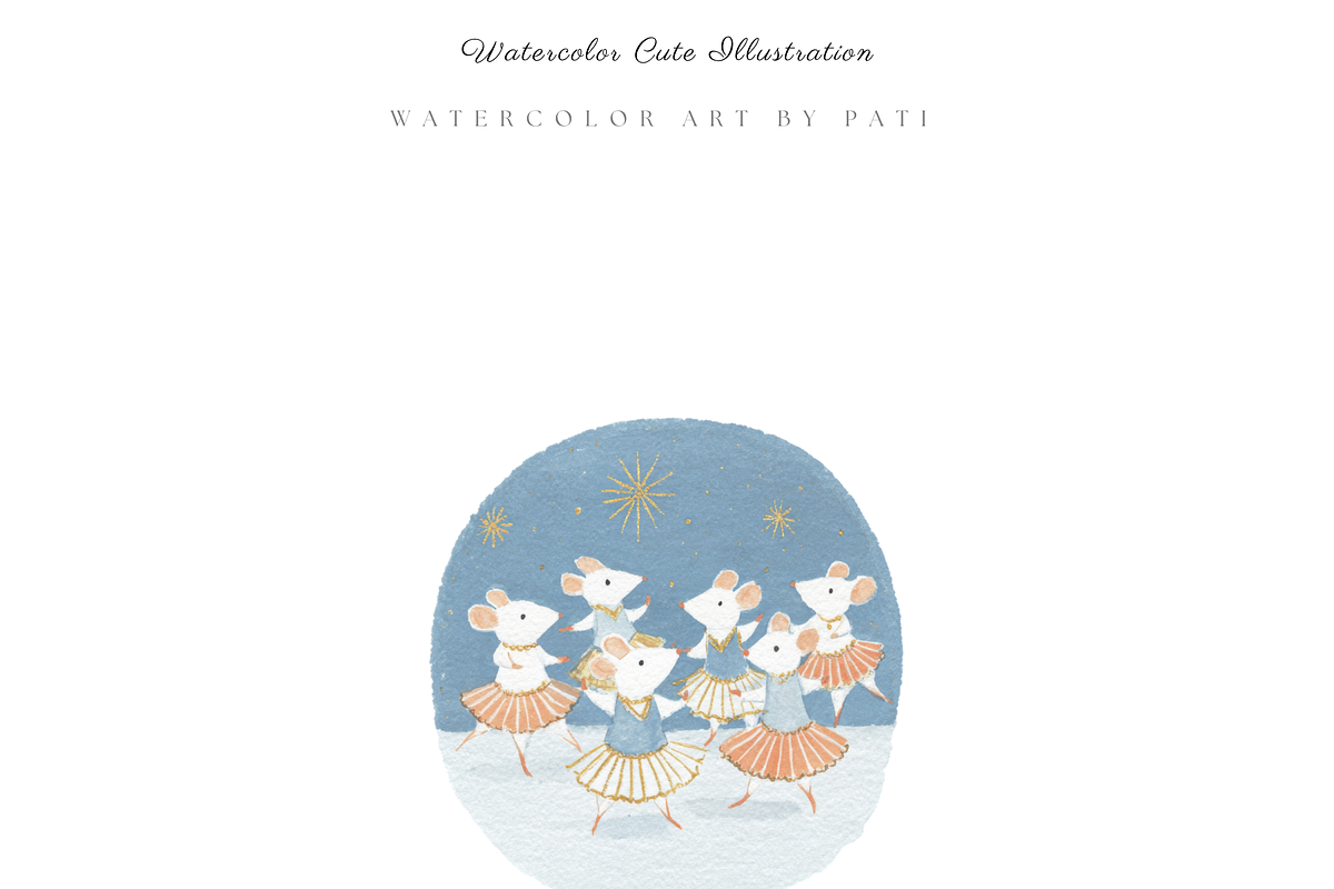 Blue Nutcracker Dreams Collection, an Illustration by Pati Paints (Photo 6 of 10)