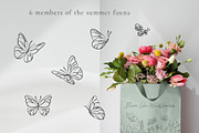 Hand-drawn Line Art Summer Flowers, a Decorative Illustration by La Petite Line Art (Thumbnail 5 of 12)