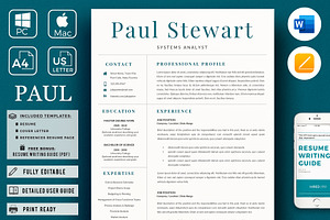 Systems Analyst Resume and Cover L.