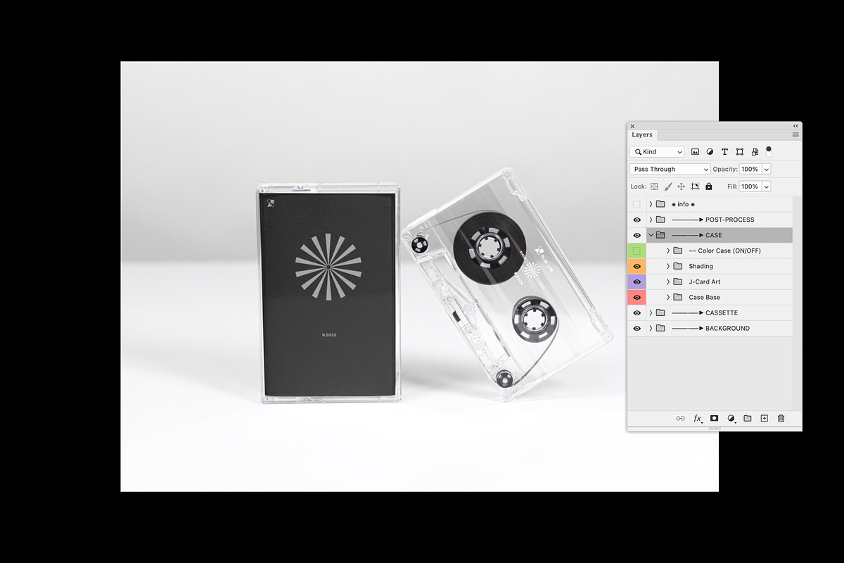 Transparent Cassette Mockup, a Packaging Mockup by Glue Lab (Photo 5 of 5)