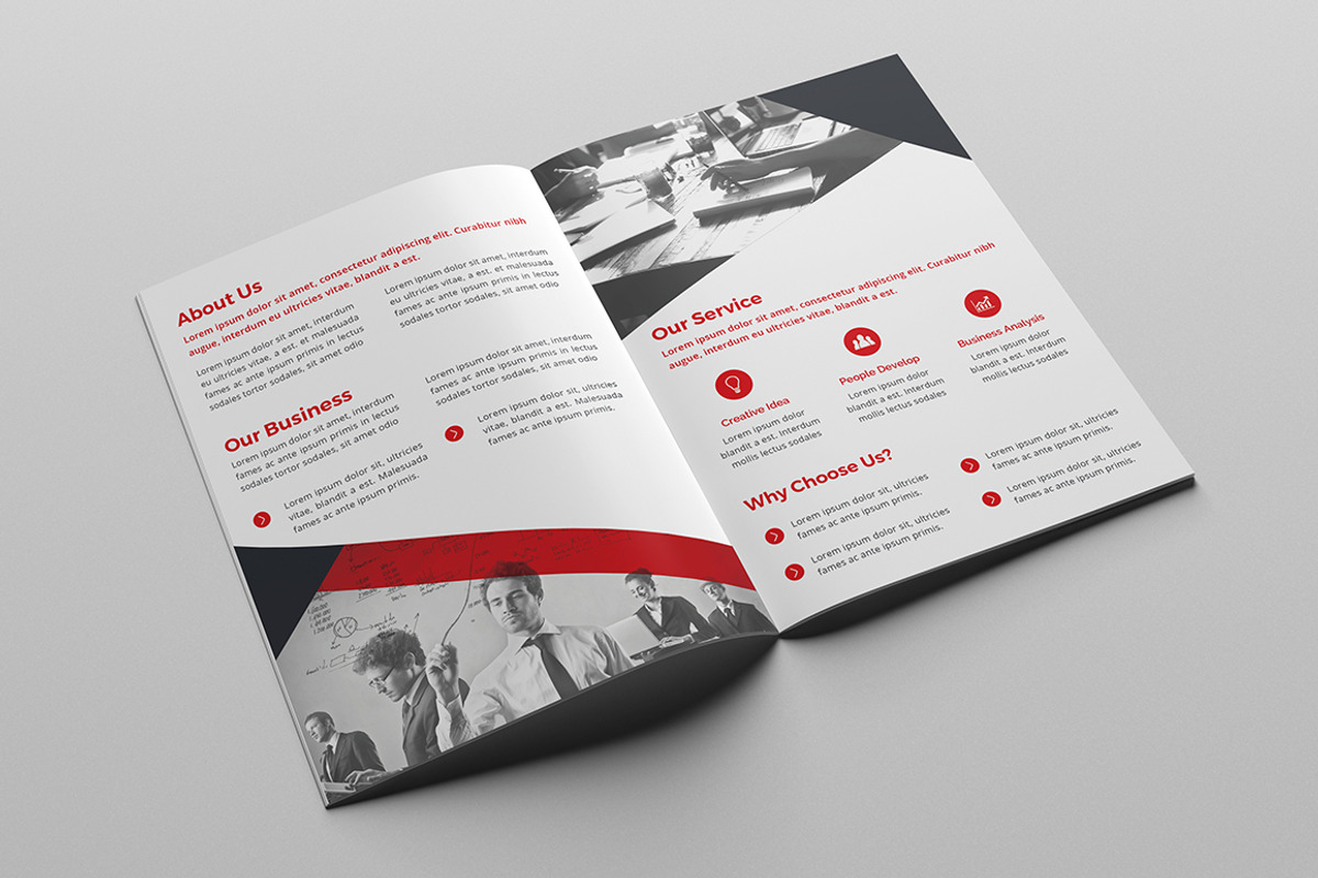 Business Bi-Fold Brochure, a Brochure Template by design_pick (Photo 2 of 4)
