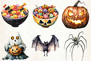 Spooky Halloween Clipart Bundle, an Illustration by Libby Wishes (Thumbnail 2 of 7)