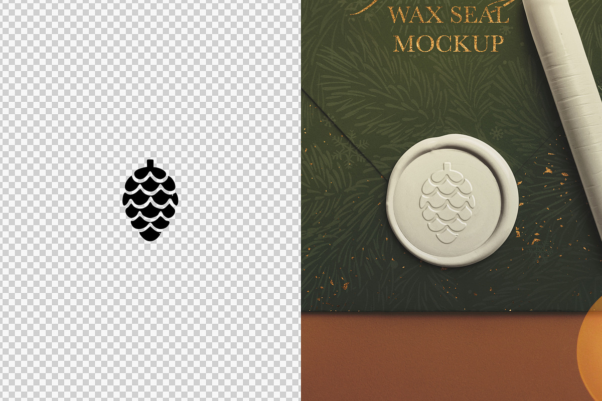 Holiday Wax Seal Mockup Pack, a Product Mockup by Custom Scene (Photo 11 of 11)