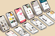 Realistic 3D iPhone Mock-Up Bundle 3, an iPhone Mockup by Graphicsworld125 (Thumbnail 5 of 15)