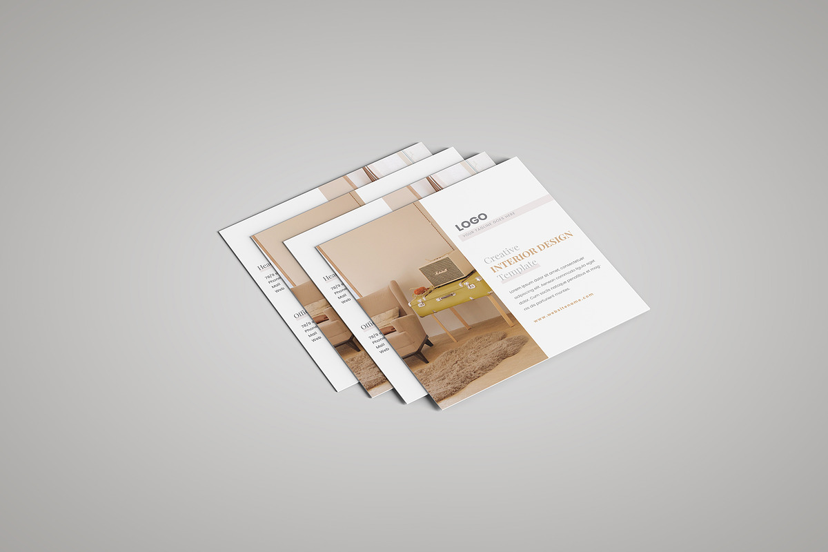 Real Estate Square Trifold Brochure, a Brochure Template by ZAAS (Photo 2 of 9)