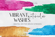 Vibrant Watercolor Washes Background, a Background Graphic by Pigment Café (Thumbnail 1 of 6)