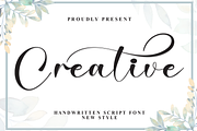 Creative | Script Font, a Handwritten Font by Scratchones (Thumbnail 1 of 9)