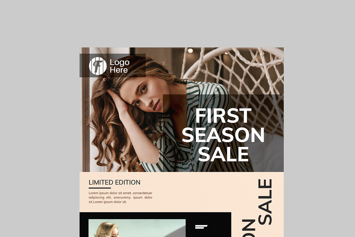 Fashion Style Flyer Layout, a Flyer Template by MightyDesign (Photo 2 of 8)