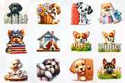 Peeking Around Corner Dog Clipart, an Illustration by RobertsArt (Thumbnail 4 of 7)