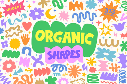 ORGANIC SHAPES VECTOR DESIGN, an Object Graphic by craftlove