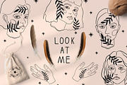 Collection human face and hands., a Person Illustration by Moonflora (Thumbnail 1 of 8)