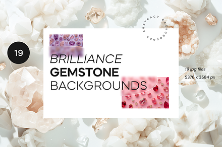 Brilliance Gemstone Backgrounds, an Abstract Photo by NutalinArt