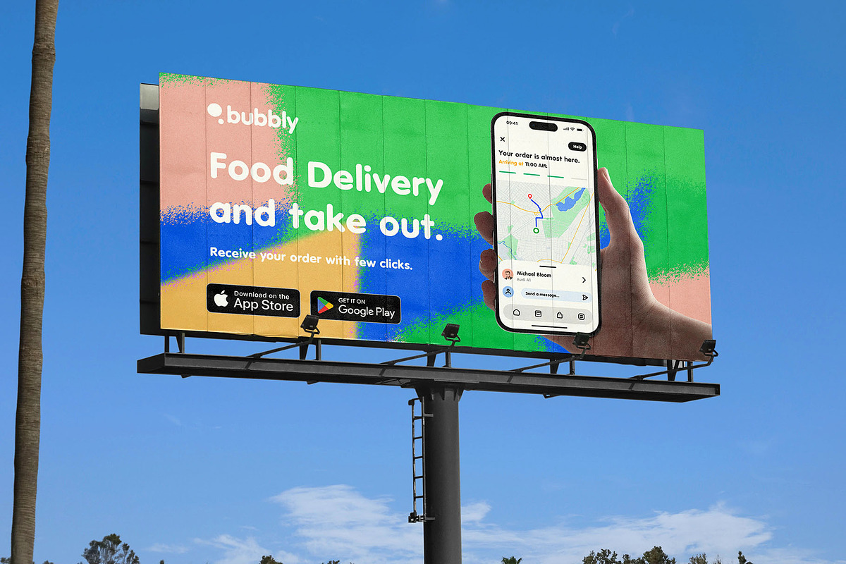 Billboard Poster Street Mockup, an Advertising Mockup by Asylab (Photo 2 of 5)