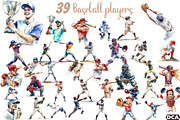 Baseball players clipart, an Icon by DreamCafeArt (Thumbnail 1 of 7)