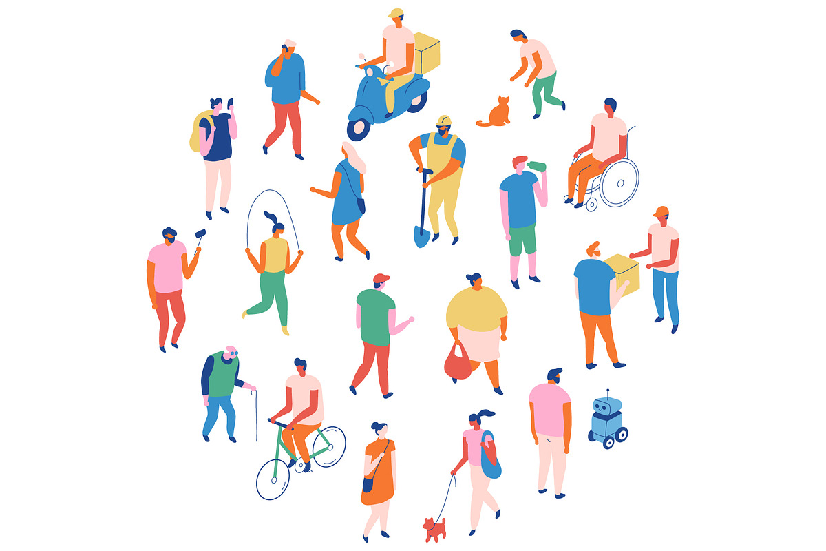 Flat vector people lifestyle bundle, a Person Illustration by Vector_Art (Photo 20 of 27)