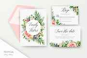 Wedding collection - Tropical, an Invitation Template by Alewiena (Thumbnail 2 of 5)