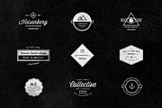 9 Vintage Typographic Logos, a Branding & Logo Template by Hustle Supply Co. (Thumbnail 2 of 2)