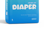 Diaper Packaging PSD Mockup, a Packaging Mockup by Ram Studio LLC (Thumbnail 4 of 8)