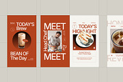 Restaurant & Cafe Instagram Pack, a Social Media Template by fakhroo (Thumbnail 2 of 4)