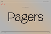 Pagers - Display Serif, a Serif Font by tebaltipislab (Thumbnail 1 of 15)