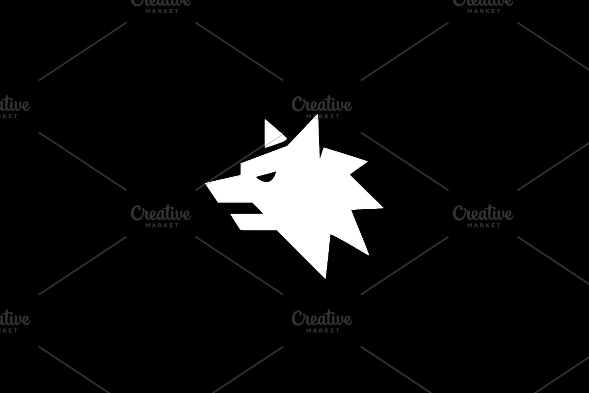 Aggressive Wolf Silhouette, an Animal Illustration by Vectorium Studio (Photo 2 of 4)
