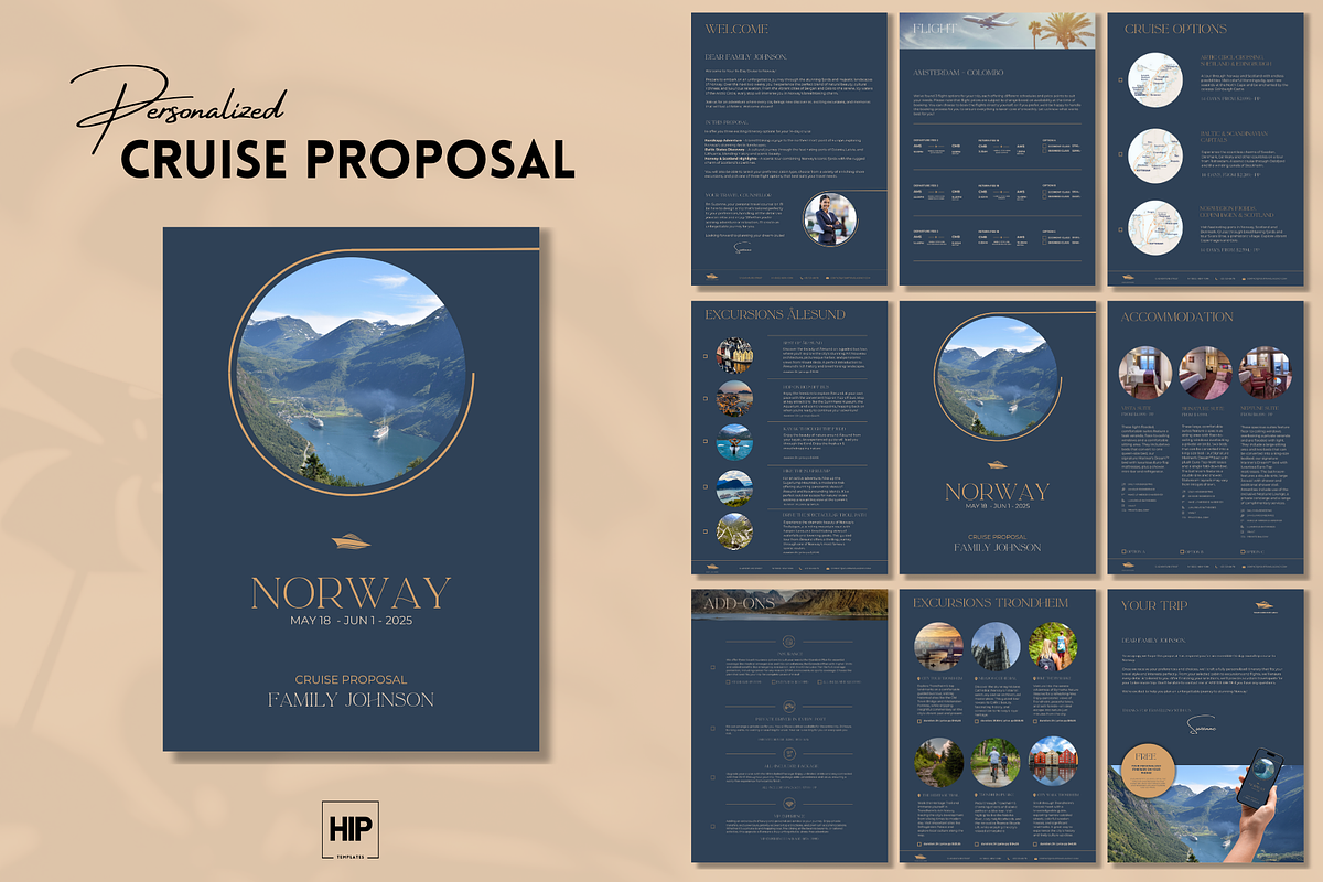 Cruise Proposal for Travel Agents, a Templates & Theme by Hip Templates (Photo 1 of 9)