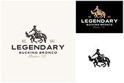Western Cowboy Rodeo Ride Horse Logo, a Branding & Logo Template by Enola99d (Thumbnail 2 of 3)