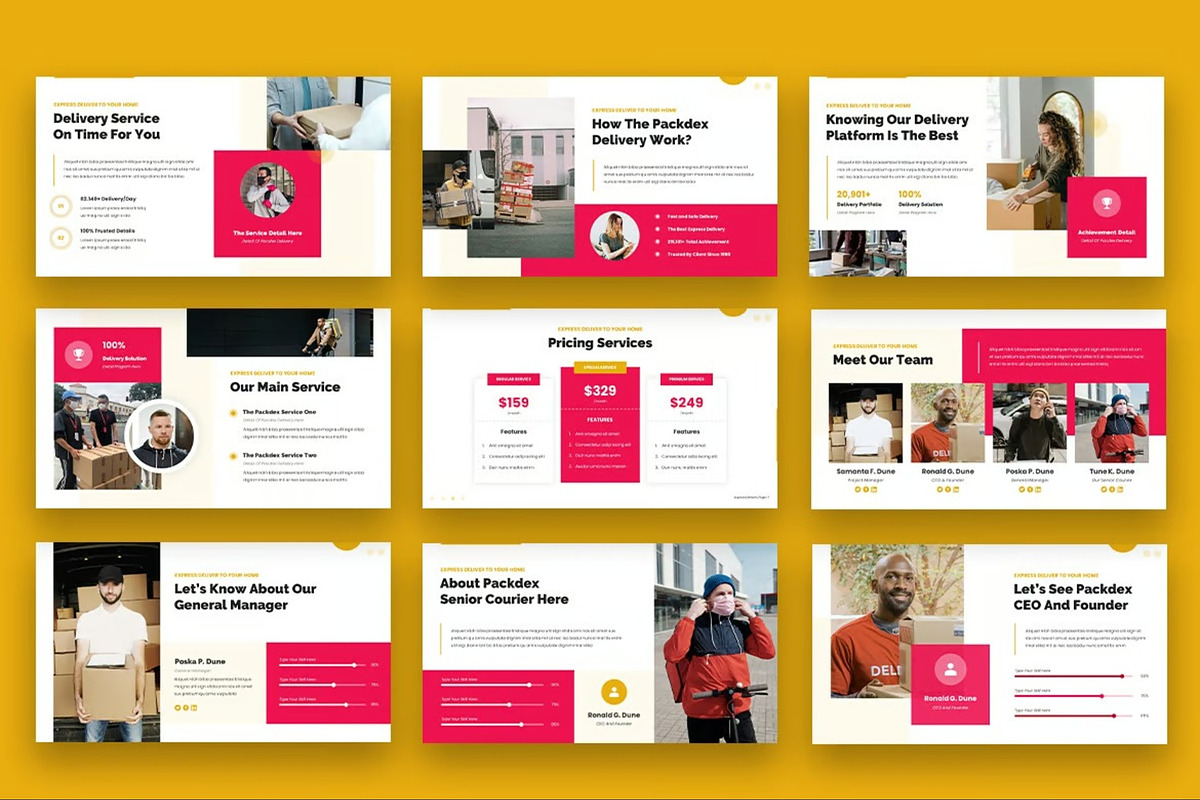 Packdex  Express Delivery Powerpoint, a Presentation Template by Fit-tee (Photo 5 of 6)