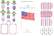Topiary Boxwood Chinoiserie 4 July, a Graphic by LABFcreations (Thumbnail 4 of 4)