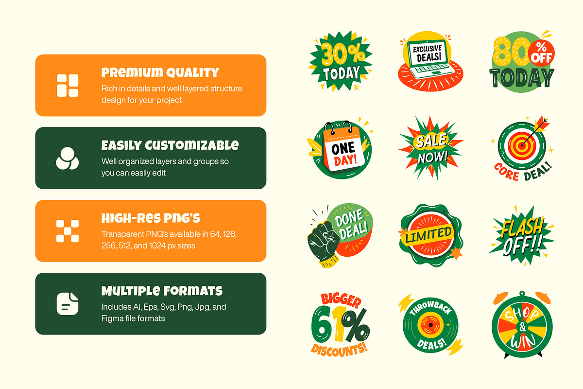 Promotional Stickers, an Emoji Icon by Vectors Market (Photo 2 of 9)